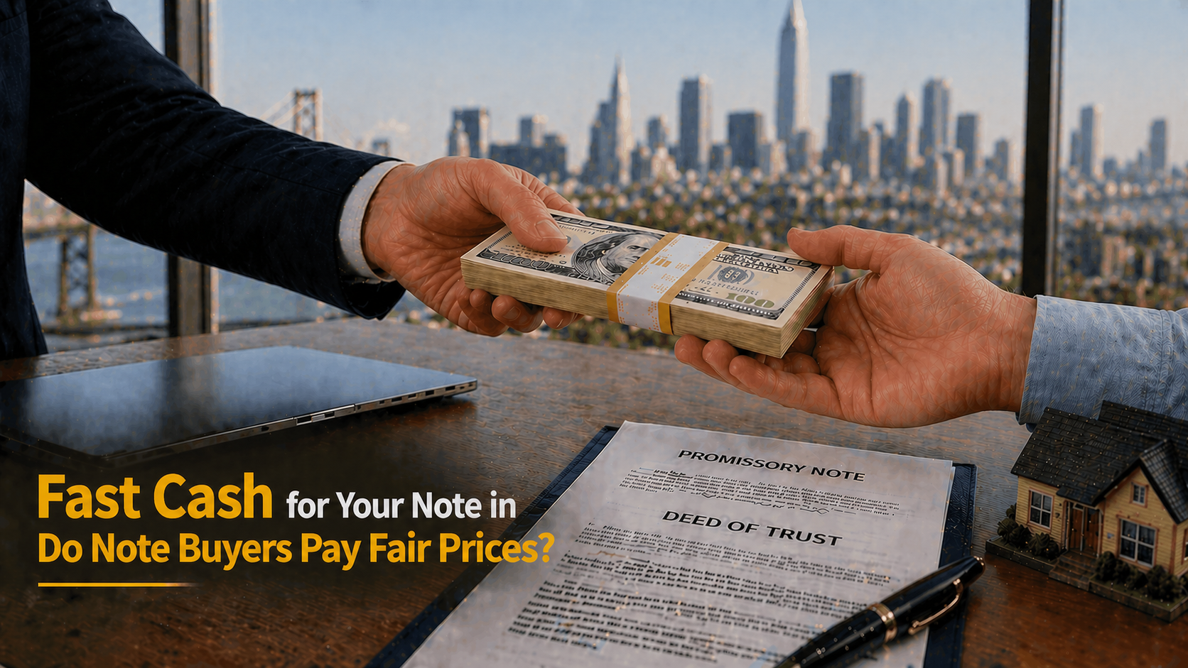 Cash exchange for promissory note and deed of trust fair pricing note buyers Malibu CA.