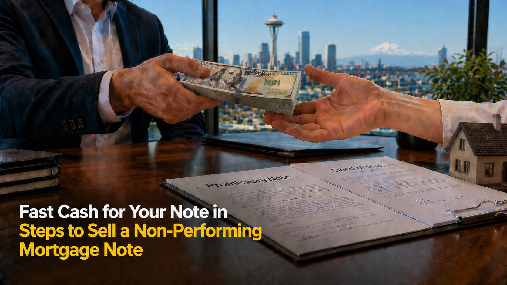 Cash exchange for promissory note and deed of trust selling non-performing mortgage note Malibu CA.